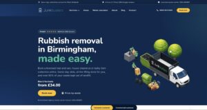 Junkbusters rubbish removal website homepage designed by Pure Marketing