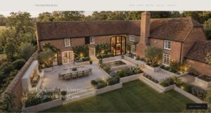 Thurston King architects website homepage designed by Pure Marketing